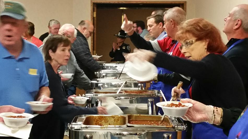 The annual chili feed at the Carson Nugget.