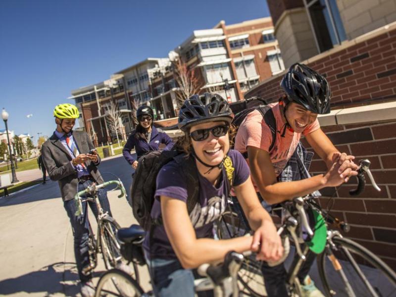 The League of American Bicyclists honored UNR with a bronze designation for efforts to create a bicycle friendly community.