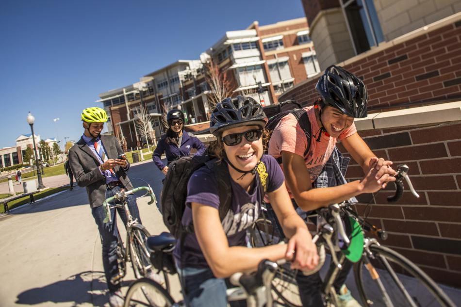 The League of American Bicyclists honored UNR with a bronze designation for efforts to create a bicycle friendly community.