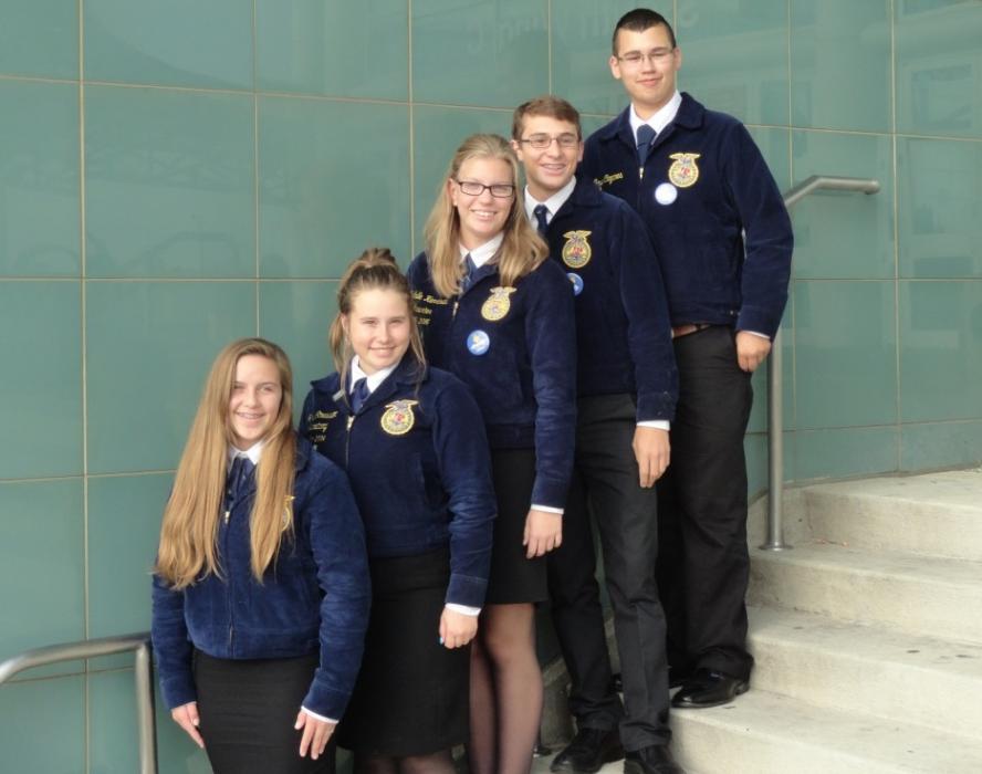 Five Carson High School students made the trip to Louisville for the National FFA Convention.