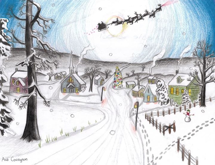 Ava Covington is the winner of the Silver & Snowflakes Festival of Lights Holiday Art Contest.