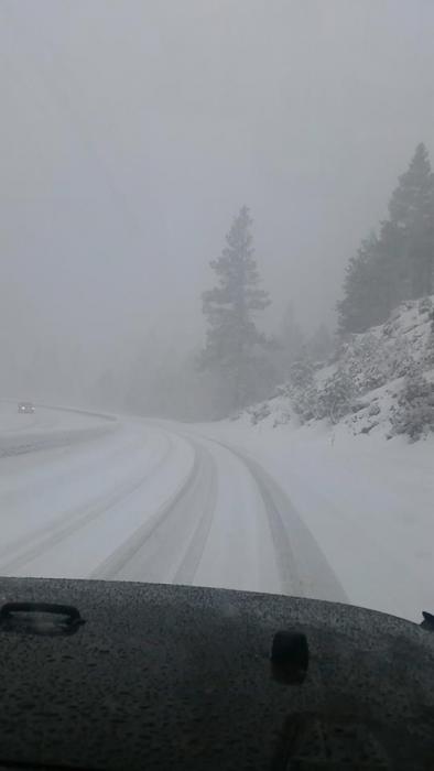 Noon Sunday along Highway 50 up Spooner. Photo by Ruth Torres