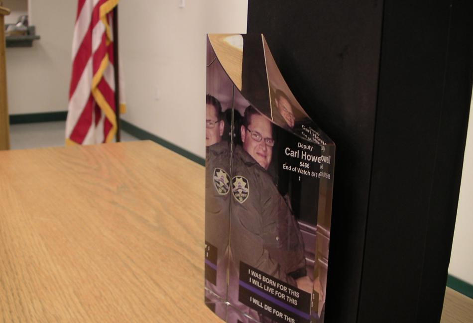 Carson City Sheriff's Deputy Carl Howell was posthumously recognized by his peers during this week's award ceremony.