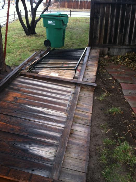 Photo of fence damage by Carson Now reader Julianna Masters
