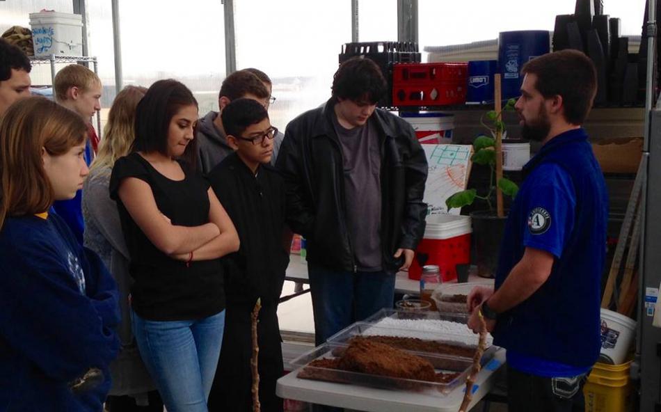 More than 100 Carson High students visited the Greenhouse Project this month to learn about natural resource management.