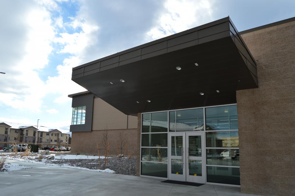 Outside entrance to the new MAC on Russell Way.