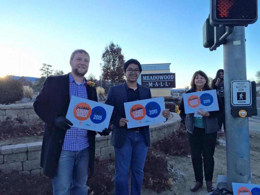Nevada dudes and dudettes in action for Paris climate action by all countries to quickly reduce carbon emissions!