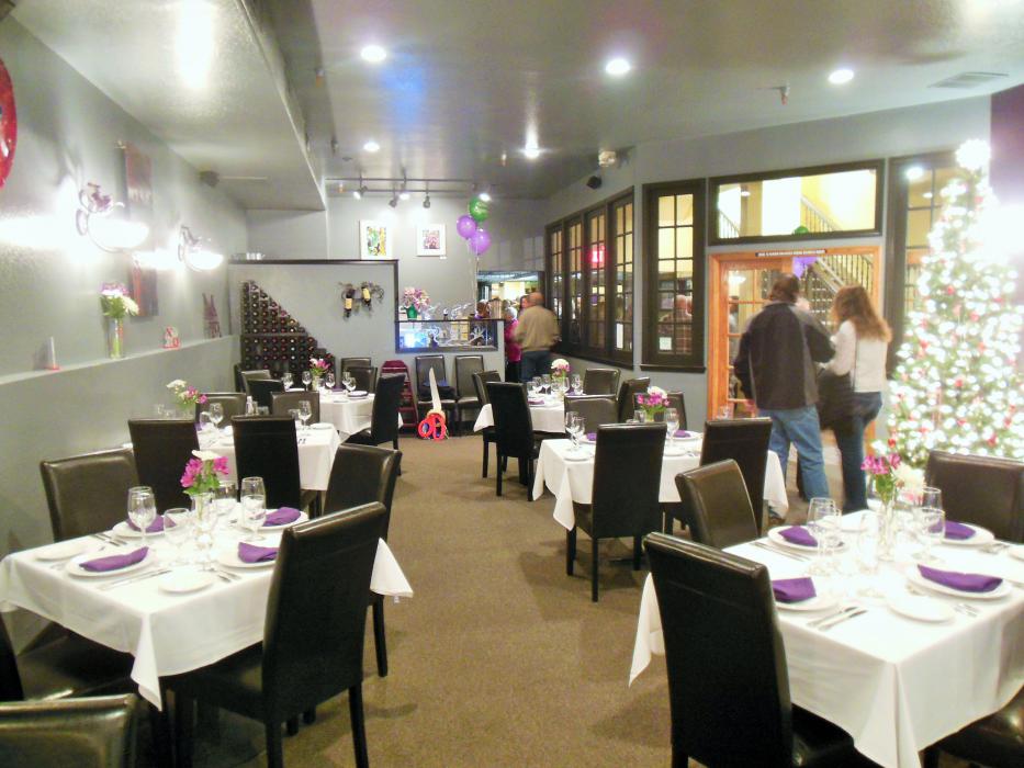 The dining room at the new Mystique Restaurant and Lounge.