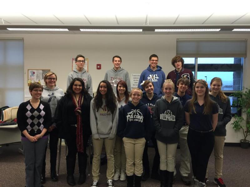 Heather Kois and her Creative Writing Class at Sierra Lutheran High School