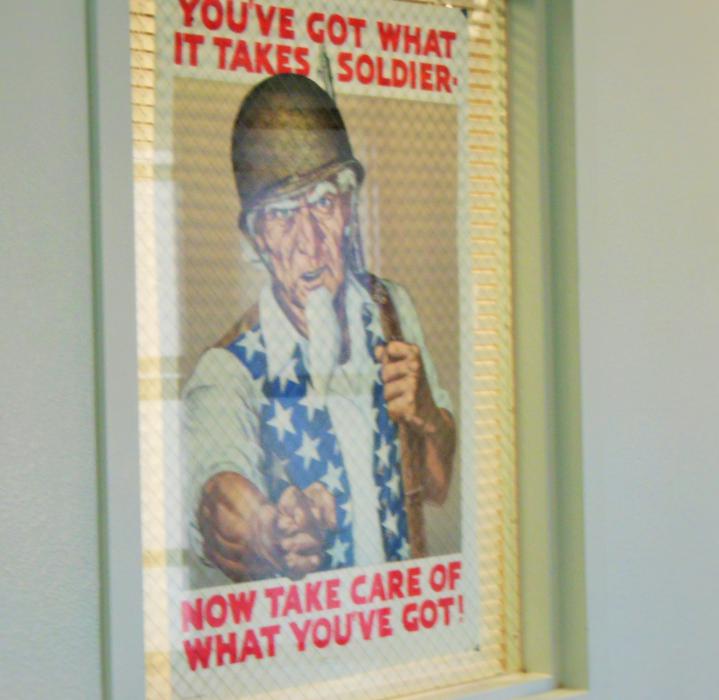 An Uncle Sam poster outside of the Veterans Resource Center office at Western Nevada College.
