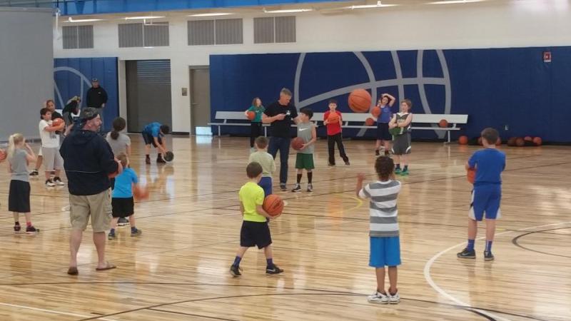 Kurt Meyer gives kids instruction at the Carson City MAC