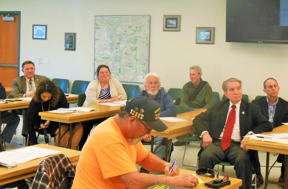 Members of the Carson City Green Zone Initiative panel gathered Wednesday afternoon at the Sheriff's Office.