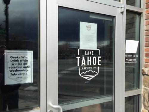 Lake Tahoe Brewing Company's Carson City location is closed.