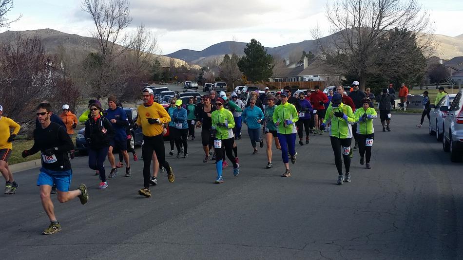 Runners participate in the 7th Annual Be Bold, Run in the Cold Winter Trail Series presented by Ascent Runs