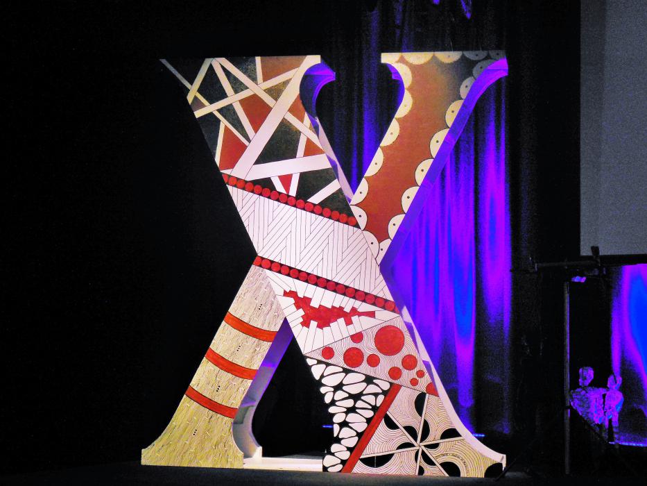Carson City TEDx logo and headline piece designed by local artist Audrey Markowitz.