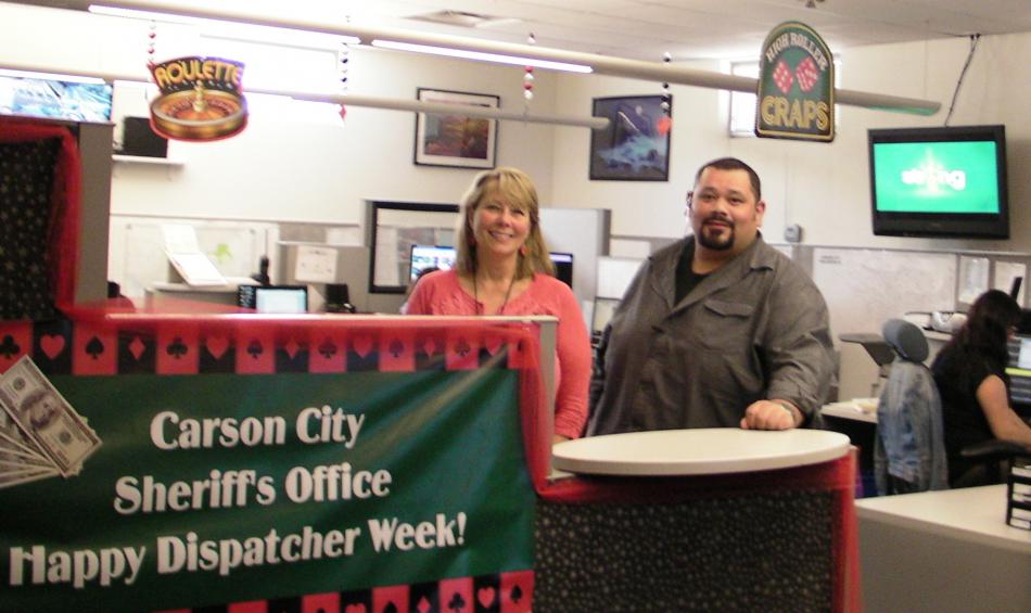 Carson City Communications Manager Karin Mracek and Communications Supervisors Marlon Moncada.