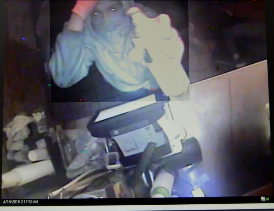 Surveillance from the Subway burglary.