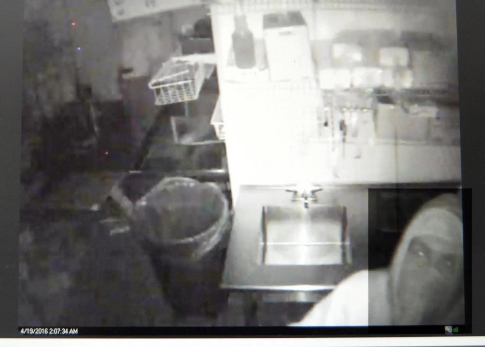 Surveillance from the Subway burglary.