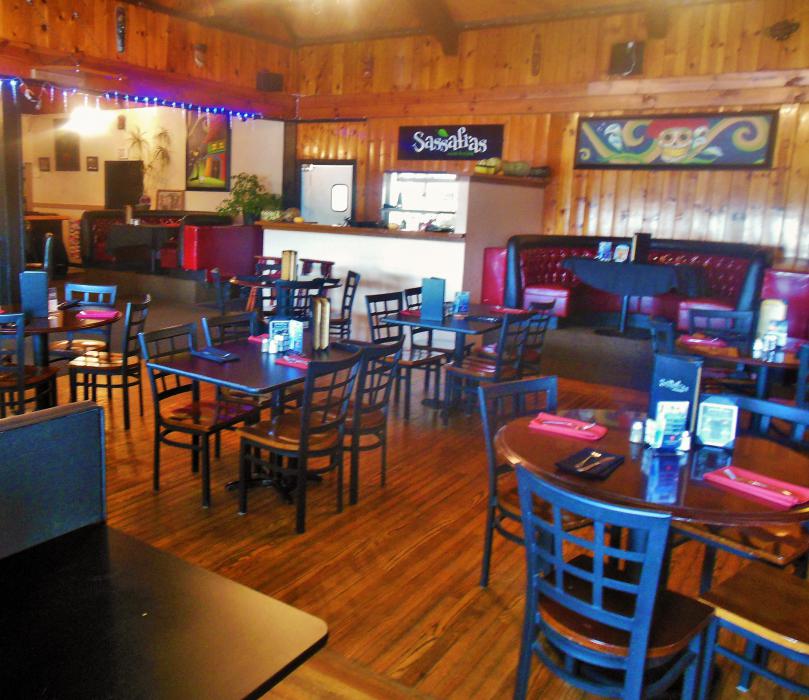 The dining room at Sassafras.