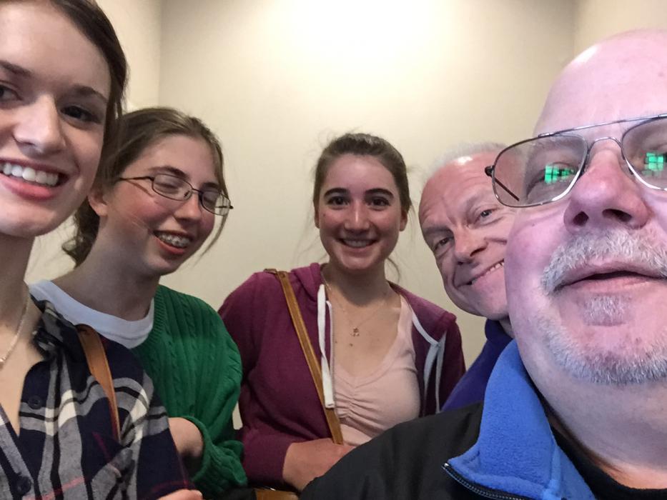 Katie Matuska, Emma Rosen, Eleanor Sturm, Curt Ebersole and Bill Zabelsky.