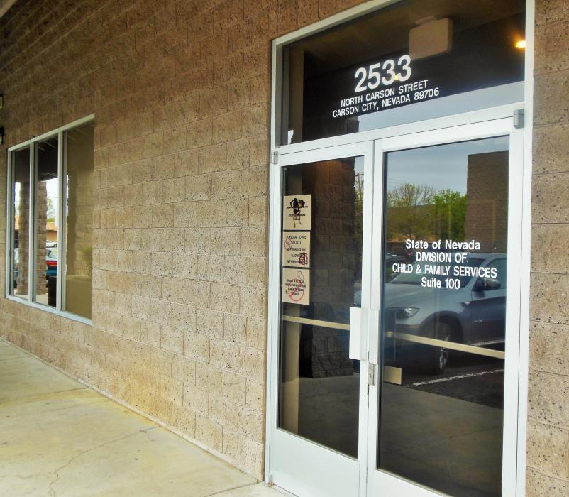 Front entrance to the DCFS Rural District Ofifce in Carson City.