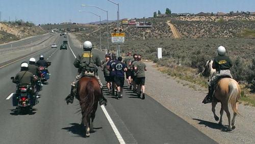 The 2014 Memorial Run into Carson City. Photo by Marie Martensen