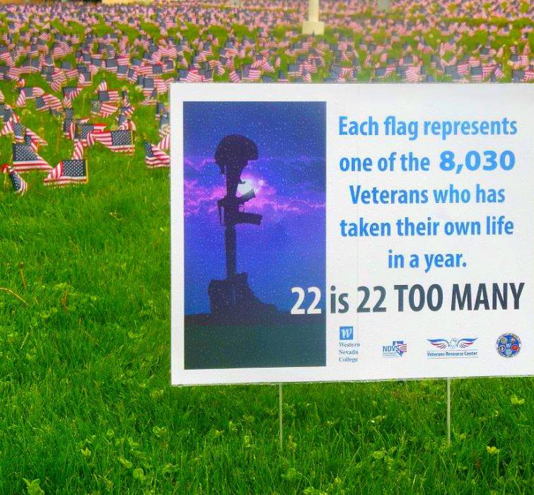 22 is 22 too many, a sign posted on the front lawn of the WNC campus said.