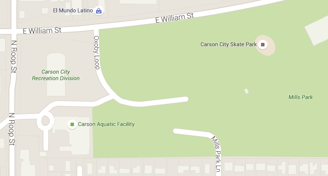Parking options around Mills Park.