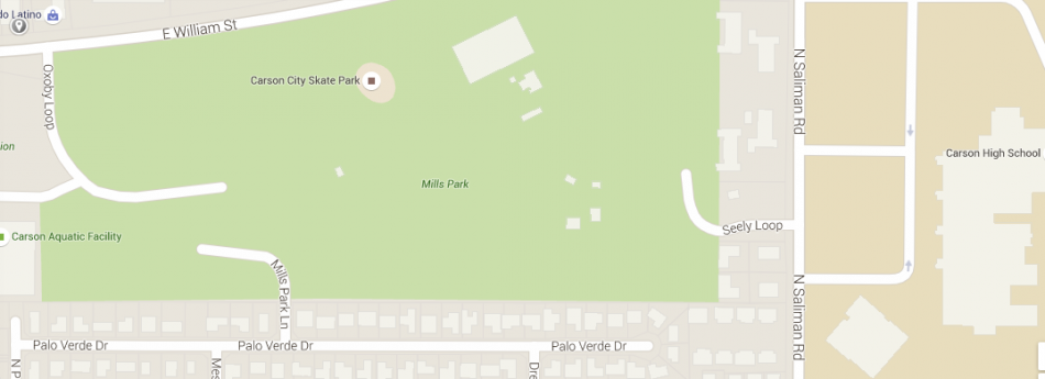 Parking options around Carson High School.