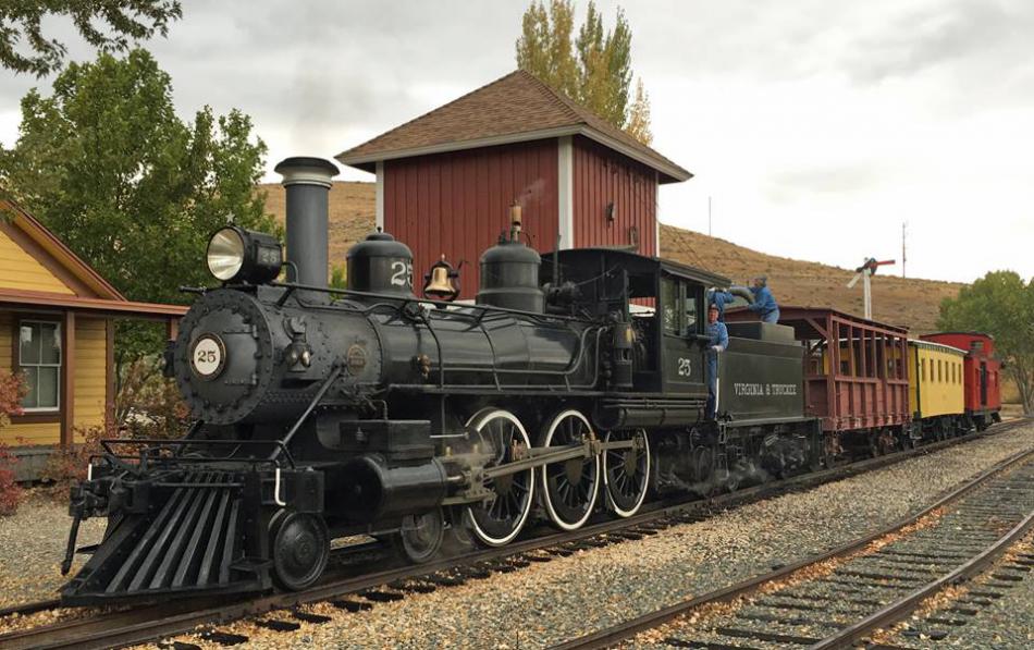 Steam train rides all weekend at the Nevada State Railroad Museum.