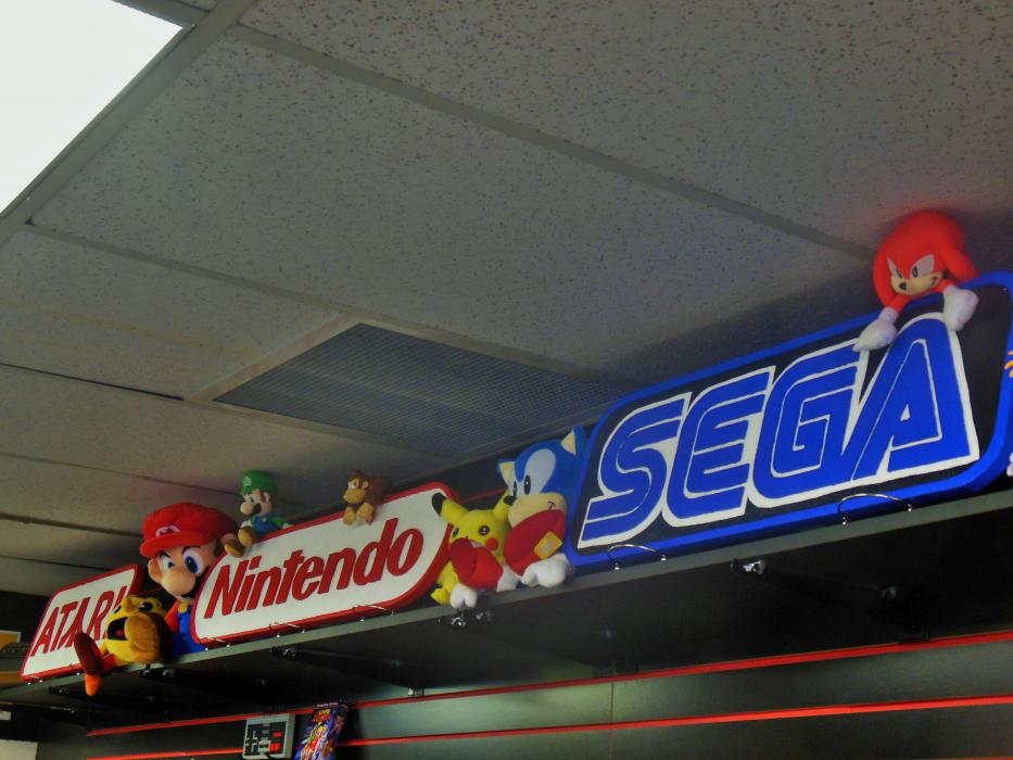 Atari, Nintendo and Sega are among the brands of vintage video games at Retro Replay.