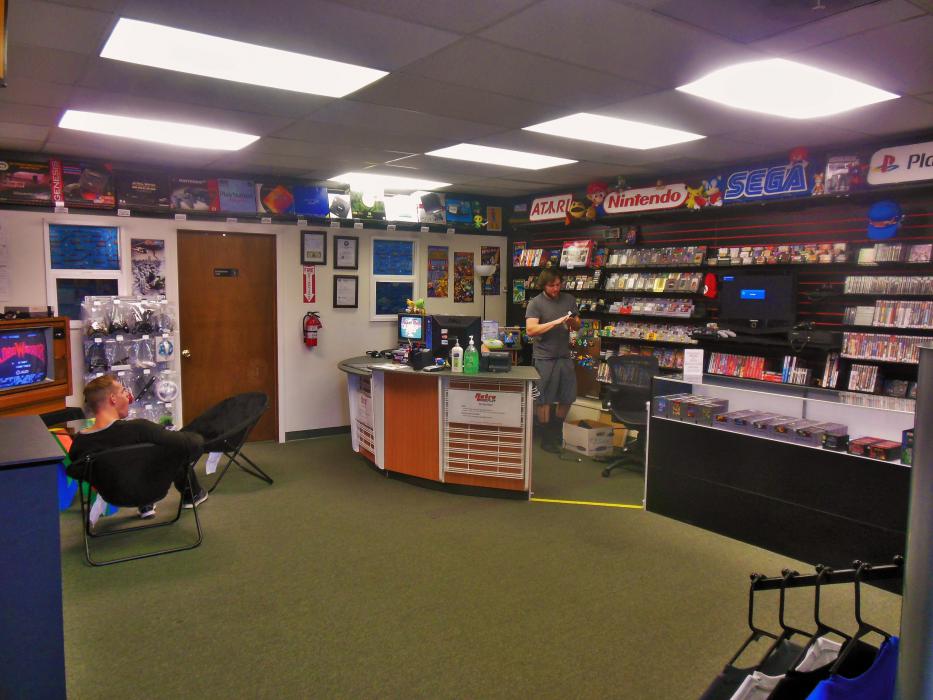 Retail floor at Retro Replay, 200 E. Washington Street.