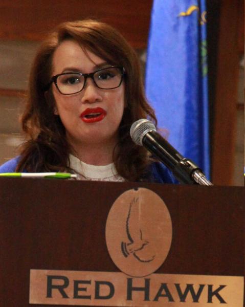 Karen Crespo, a quadruple amputee, registered nurse and meningococcal meningitis survivor was the keynote speaker.
