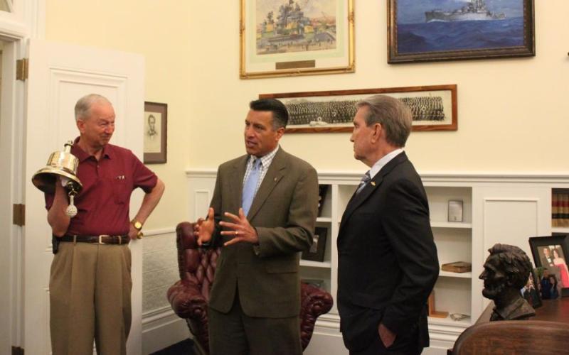 Bud Southard, Nevada Gov. Brian Sandoval and Carson City Mayor Bob Crowell.
