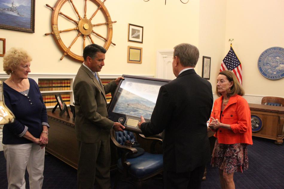 Carlyon Southard, Gov. Sandoval, Carson City Mayor Bob Crowell and Susan Crowell.