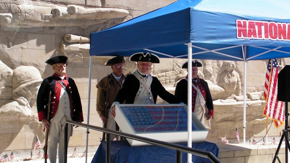The 36-star American Flag was raised above Fort Ruby in Elko County immediately after Nevada received Statehood.