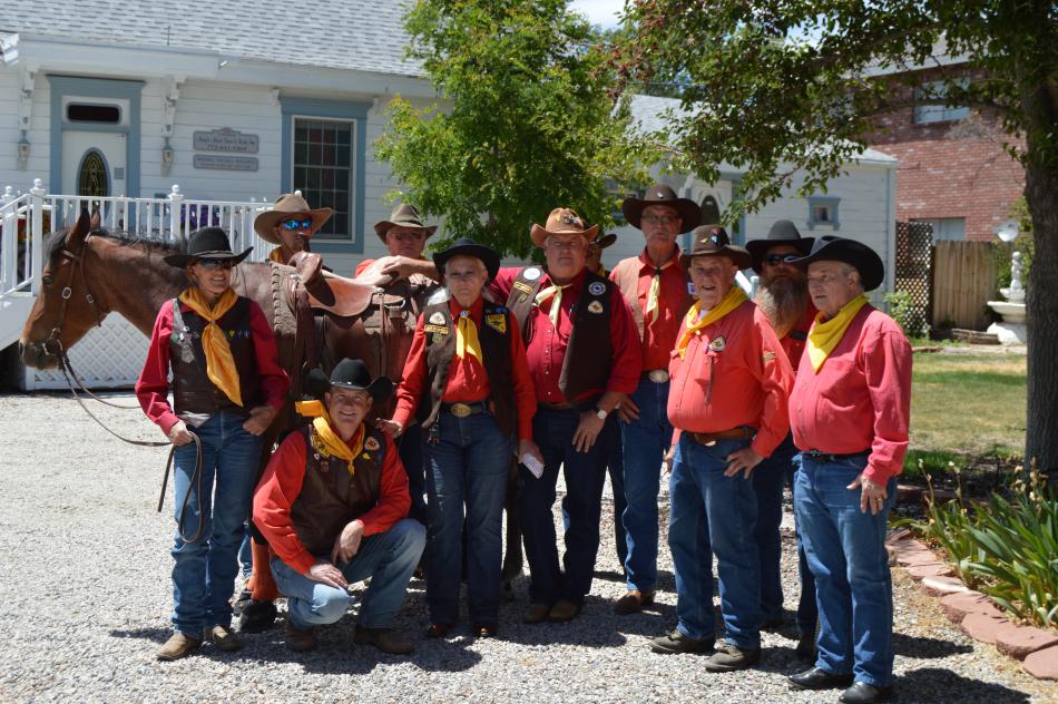 Photo by Lisa Fisher. Group photo of the NPEA Nevada Division team at Eagle Mountain Trading Post.
