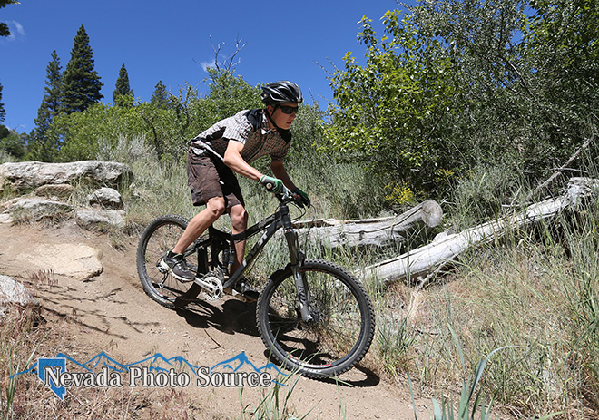 Tobin McRae, 15, ride the Ash to Kings Canyon Trail. Cathleen Allison, Nevada Photo Source