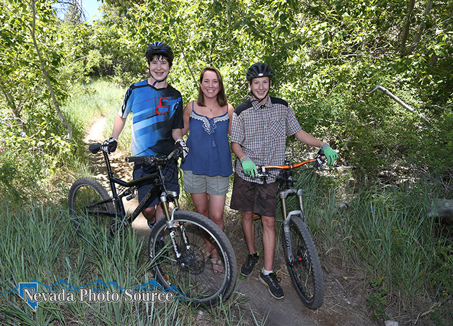 Katie McRae and sons Connor and Tobin will compete in the Carson City Epic Rides. Cathleen Allison, Nevada Photo Source