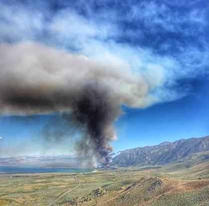 The Marine Fire on Friday afternoon. Photo by U.S. Forest Service