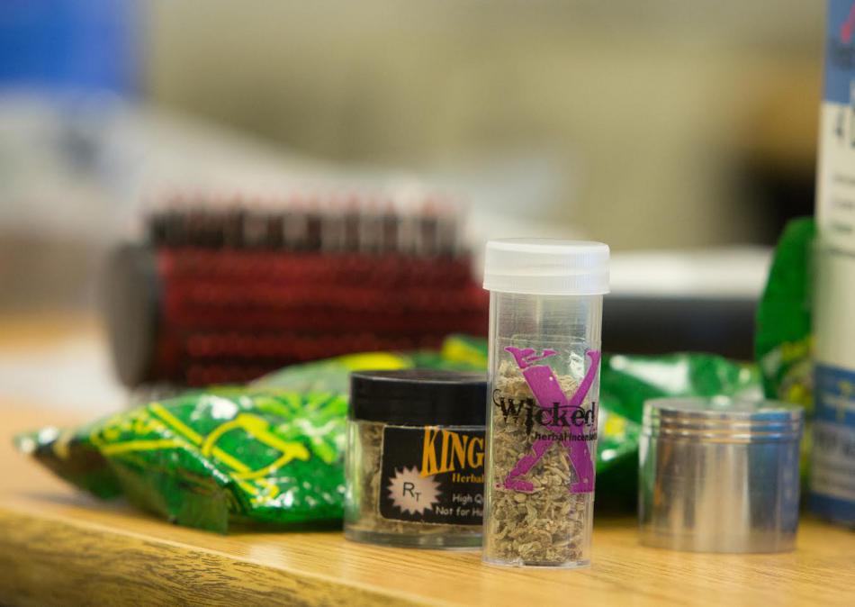 Several displays of the latest synthetic drugs were shown to law enforcement officers. Brad Horn, Nevada Photo Source