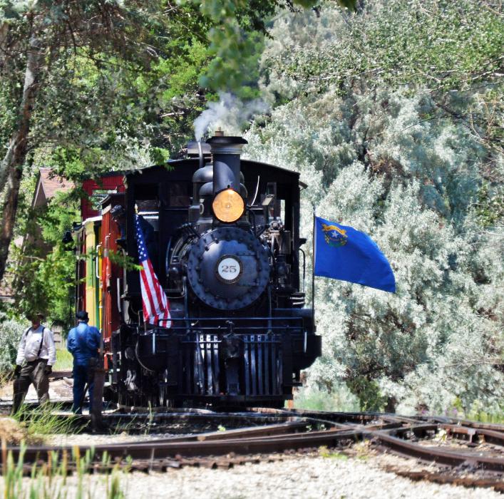 V&T Engine No. 25 at the Nevada State Railroad Museum.