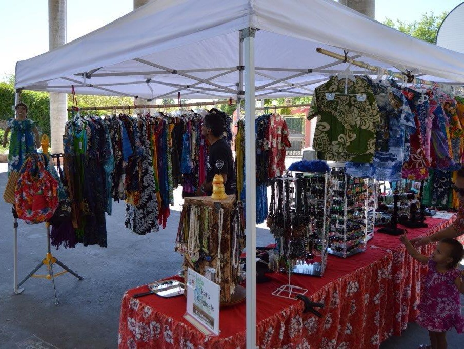 Photo by Lisa Fisher. Hand-made merchandise from Hawaii.