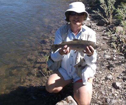 Peggy Bristol of Wellington caught this 2.14 pounder on the Walker River.
