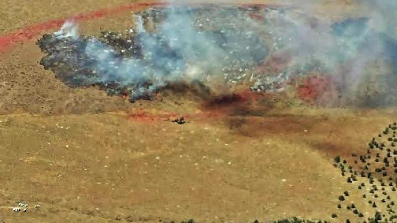 Photo courtesy SFIDC. The Little Den Fire near Middlegate.
