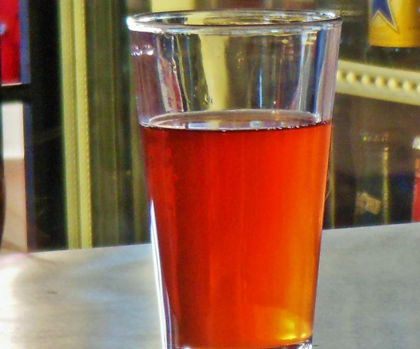 A craft beer available on tap at Just Brew It.