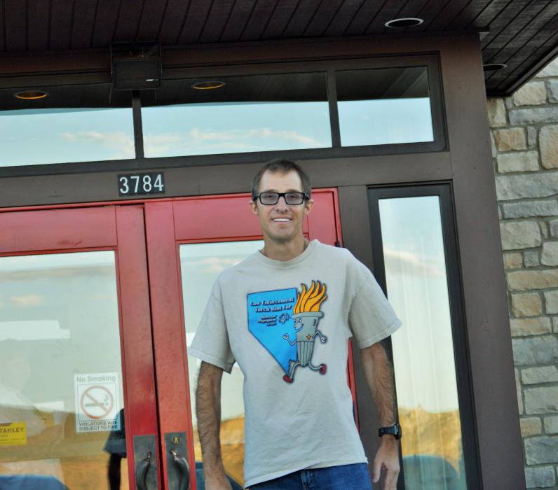 Photo by Brett Fisher. Carson City Special Olympics coach and former athlete David Sorenson.