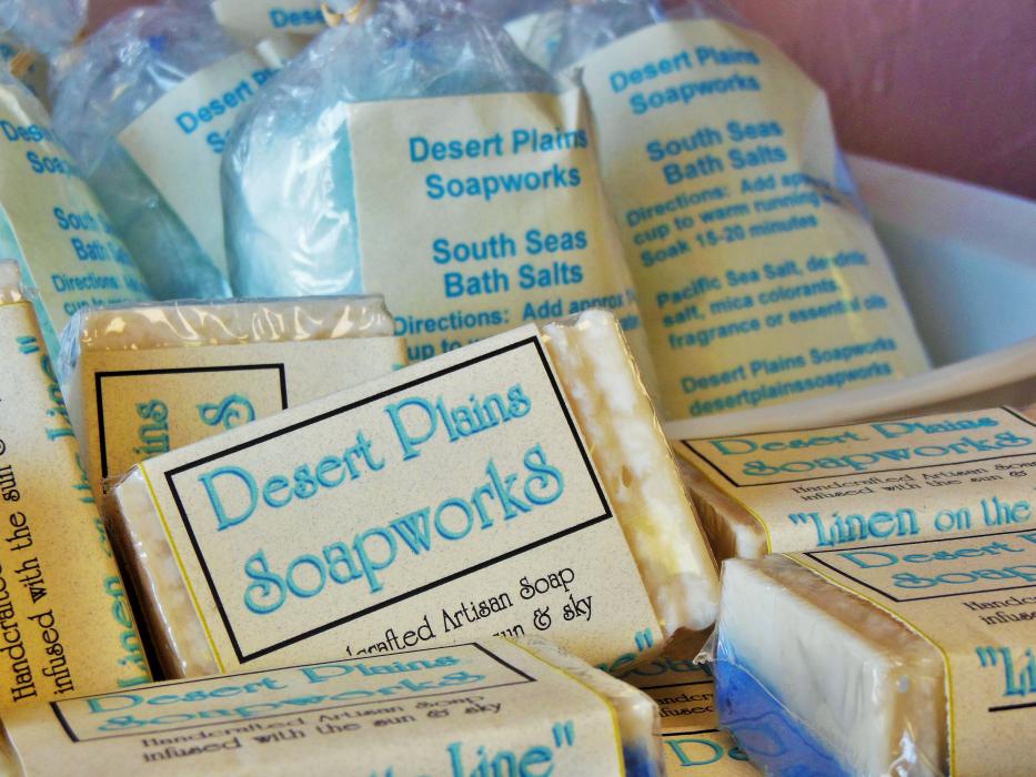 Hand-made soaps by Michelle O'Brien.