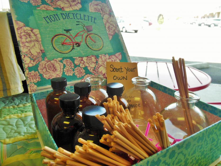 Do-It-Yourself aromatherapy station.
