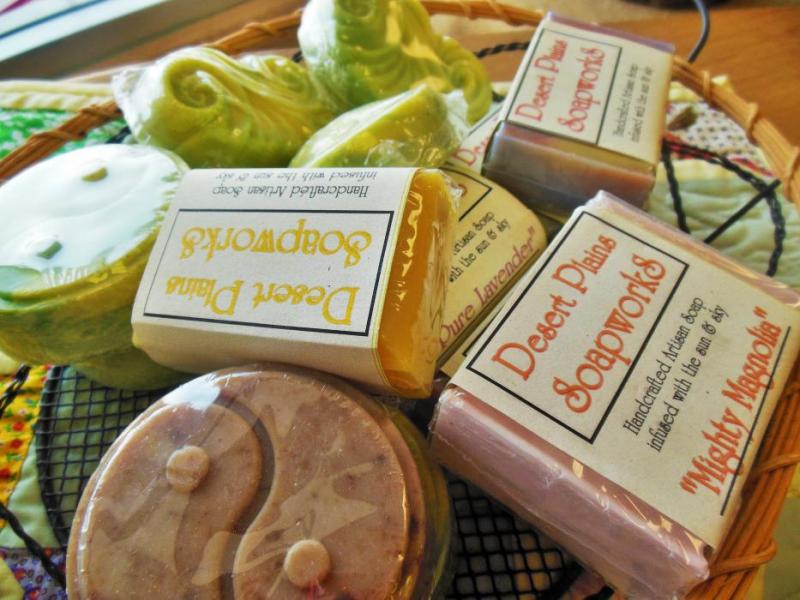 Homemade soaps and bath products by Michelle O'Brien.